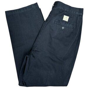 Women's LAUREN RALPH LAUREN Black Cotton High Waisted Pleated Trouser‎ Pant | 12